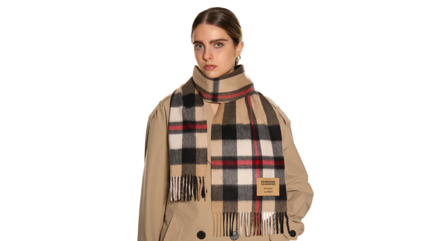 DC Check Cashmere Scarf